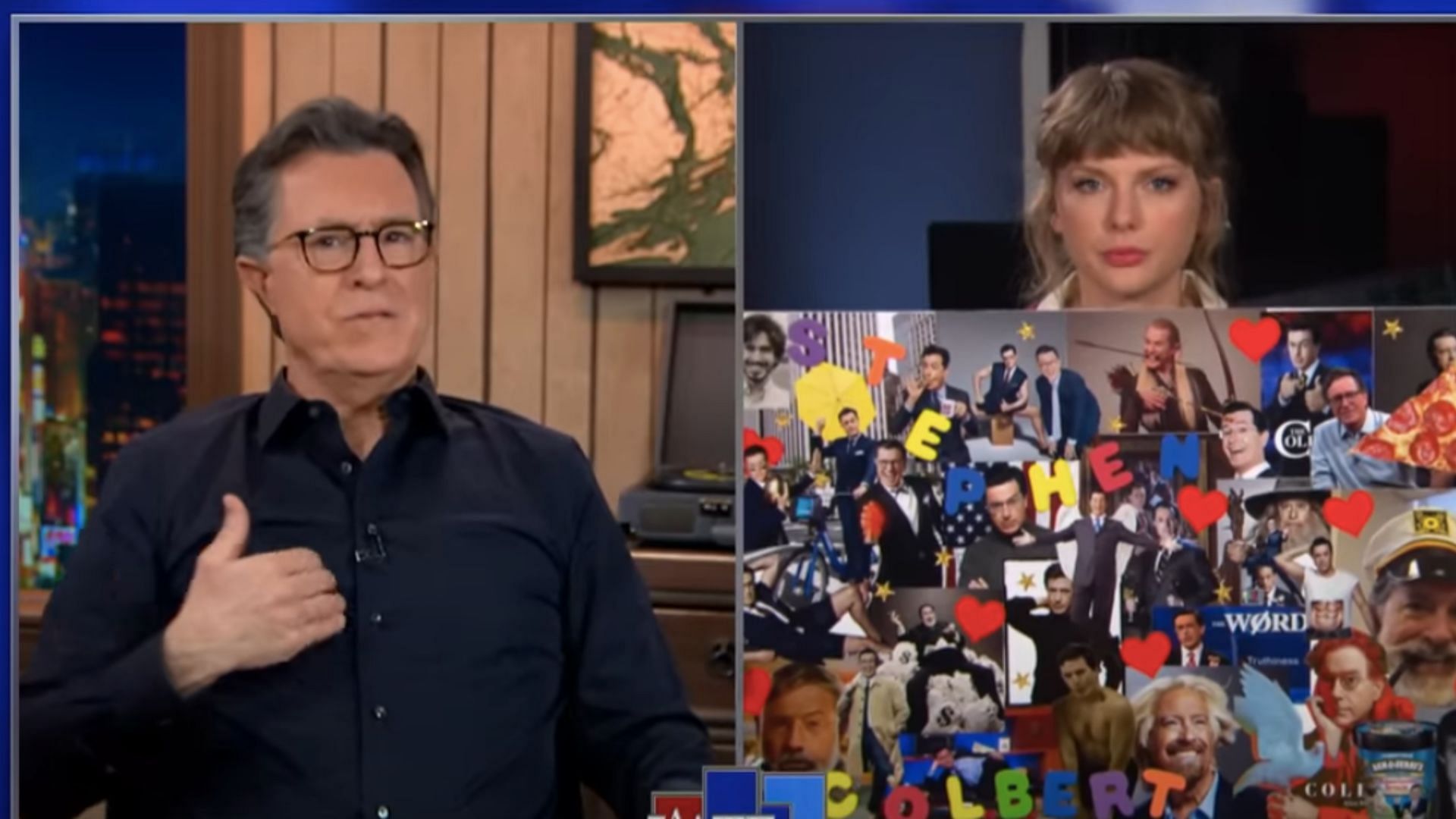 The 'Hey Stephen' skit (Image via YouTube/The Late Show With Stephen Colbert)